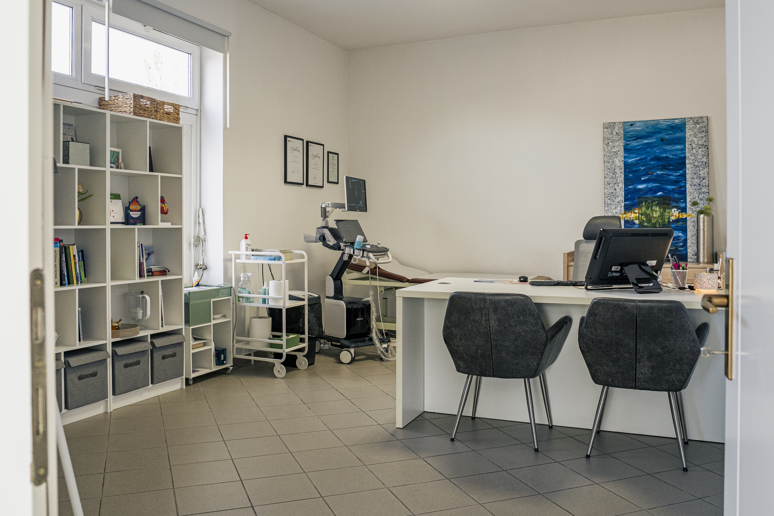 Interijer ordinacije Srčeko — moderno opremljena kardiološka ordinacija